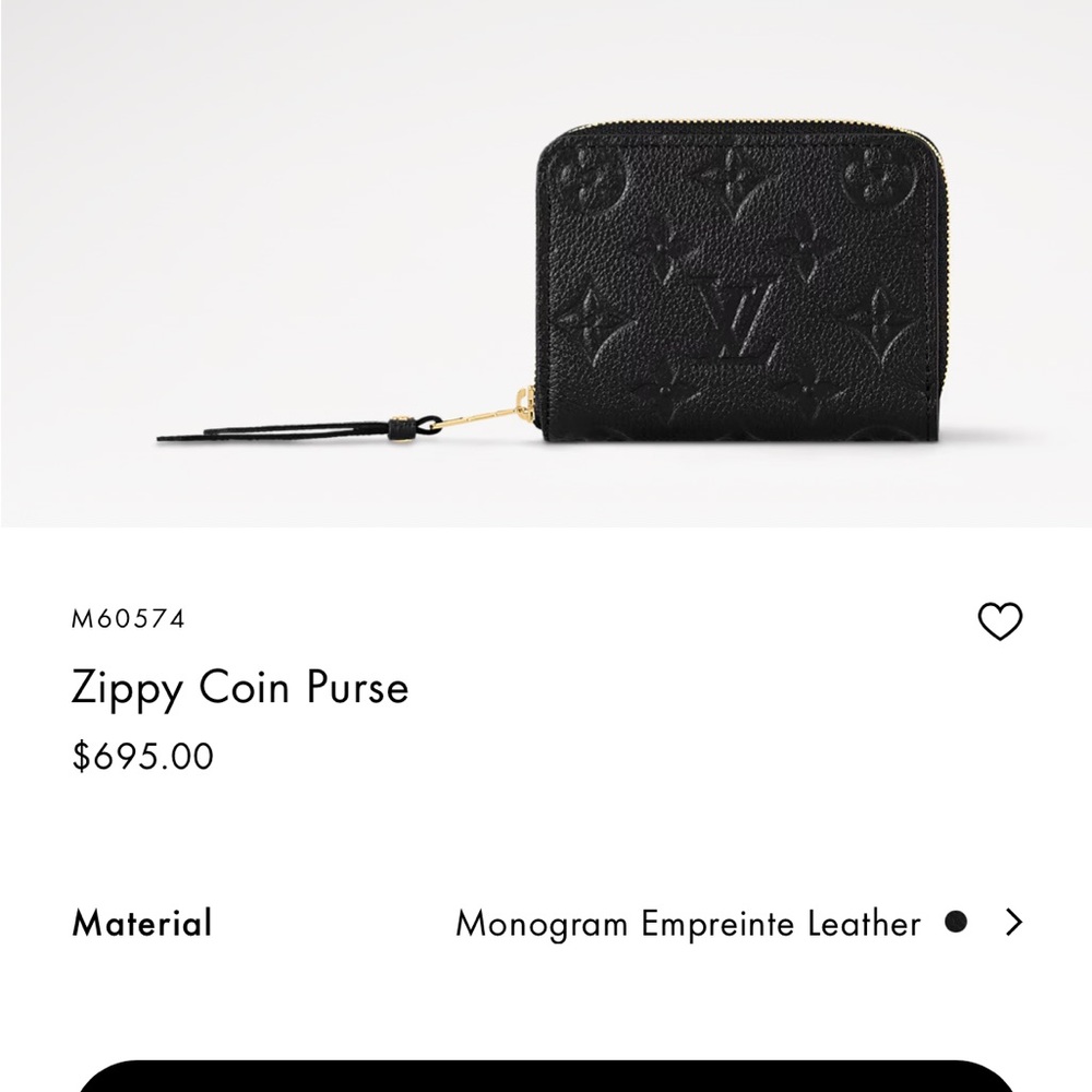 Louis Vuitton Black Zippy Coin Purse